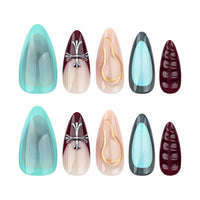 No.F524 Fashion Cross Fingernails Patch 24pcs/Set
