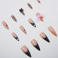 No.F467 Bow Fingernails Patch 24pcs/Set