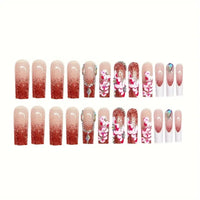 No.PSN24 Fashion Flower Hand & Toe Pair Set-48pcs