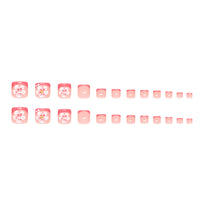 No.523 Flower Toenails Patch 24pcs/Set
