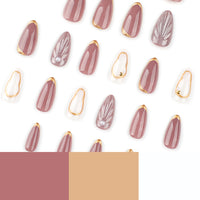 No.F519 3D Cat's Eye Shell Fingernails Patch 24pcs/Set
