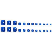 No.504 Blue Cat's Eye Toenails Patch 24pcs/Set