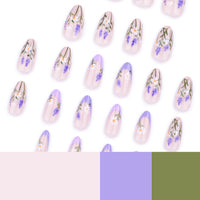No.F369 Daisy Flower Fingernails Patch 24pcs/Set