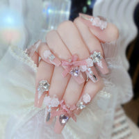 No.F301 Bow Fingernails Patch 24pcs/Set