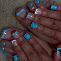 No.PSN16 Ripple Blue Hand & Toe Pair Set-48pcs
