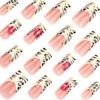 No.F323 Leopard Fingernails Patch 24pcs/Set