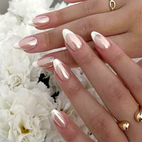 No.F246 Almond Fingernails Patch 24pcs/Set