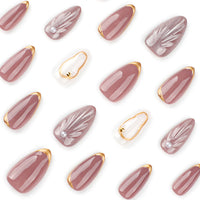 No.F519 3D Cat's Eye Shell Fingernails Patch 24pcs/Set