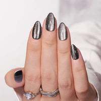 No.F73 Black Cat's eye Flash Fingernails Patch 24pcs/Set