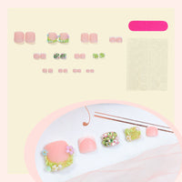 No.652 Print Toenails Patch 24pcs/Set