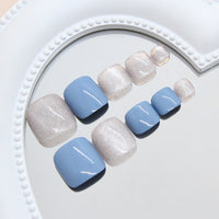 No.663 Blue Toenails Patch 24pcs/Set