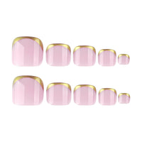No.657 Gold Toenails Patch 24pcs/Set
