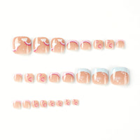 No.408 Rainbow Clouds Toenails Patch 24pcs/Set