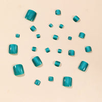 No.39 Green Cat Eye Toenails Patch 24pcs/Set