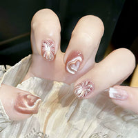 No.F328 Love Cat's Eye Fingernails Patch 24pcs/Set