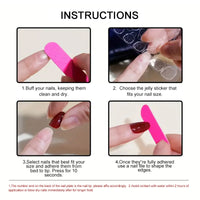 No.CM106 Christmas Glitter Fingernails Patch 24pcs/Set