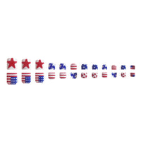 No.JFN3 4th of July Stars Toenails Patch – 24pcs
