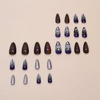 No.PSN172 Halloween Purple Cat's Eye Hand & Toe Pair Set-48pcs