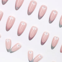 No.F37 Colorful Aurora Glitter Fingernails Patch 24pcs/Set