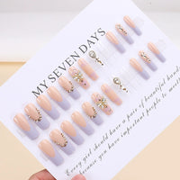 No.F344 Butterfly Diamond Fingernails Patch 24pcs/Set