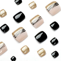 No.457 Line Gold Toenails Patch 24pcs/Set