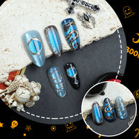 No.AW165 Halloween Cat's Eye Fingernails Patch 24pcs/Set