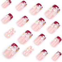 No.F282 Flowers Fingernails Patch 24pcs/Set