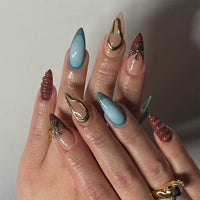 No.F524 Fashion Cross Fingernails Patch 24pcs/Set
