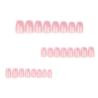 No.F292 Pink Fingernails Patch 24pcs/Set