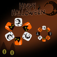No.AW124 Halloween Cute Kitten Pumpkin Toenails Patch 24pcs/Set