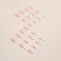 No.F246 Almond Fingernails Patch 24pcs/Set