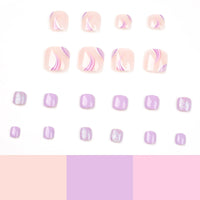 No.459 Purple Toenails Patch 24pcs/Set