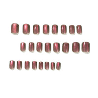No.F331 Purple Cat's Eye Fingernails Patch 24pcs/Set
