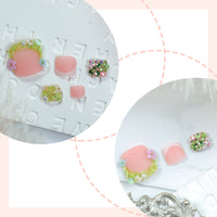 No.652 Print Toenails Patch 24pcs/Set