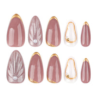 No.F519 3D Cat's Eye Shell Fingernails Patch 24pcs/Set
