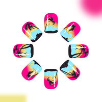 No.BH9 Beach Fingernails Patch 24pcs/Set