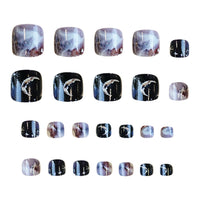 No.667 Stars&Moon Toenails Patch 24pcs/Set