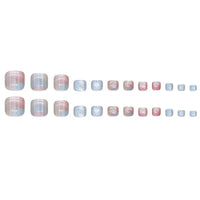 No.484 Colorful Cat's Eye Toenails Patch 24pcs/Set
