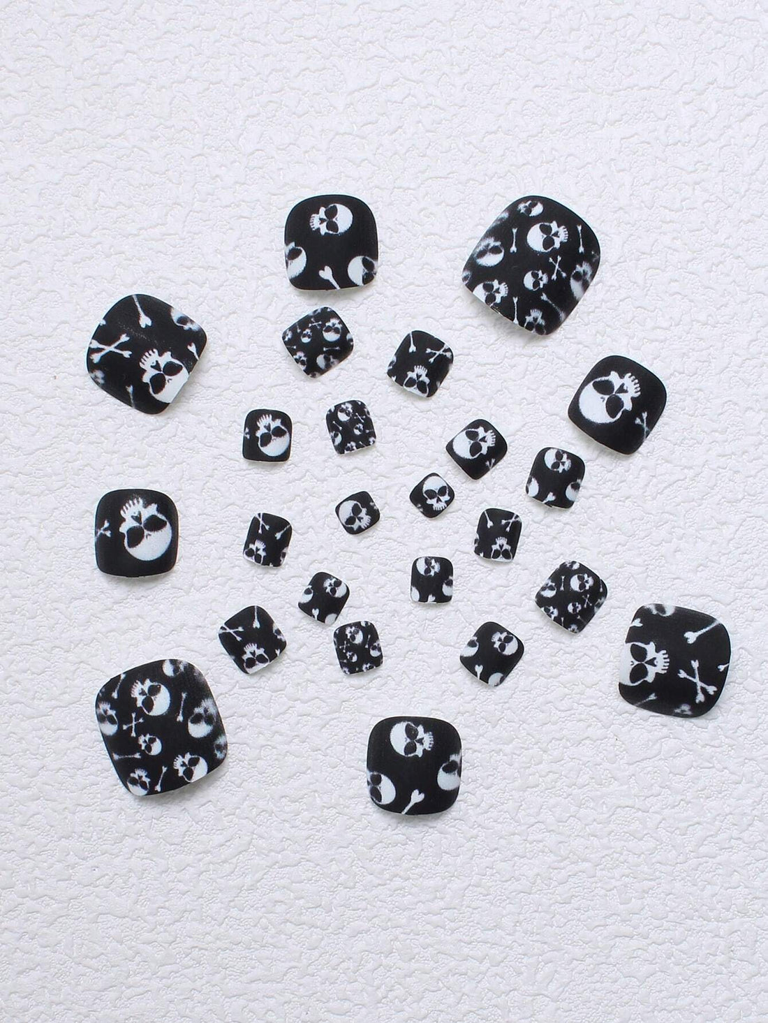 No.PSN170 Halloween Black Hand & Toe Pair Set-48pcs