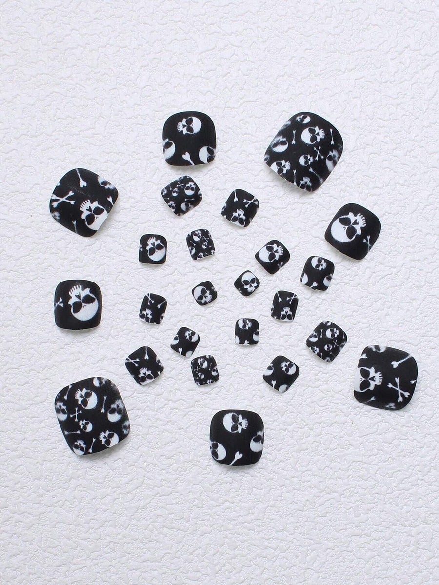 No.PSN170 Halloween Black Hand & Toe Pair Set-48pcs
