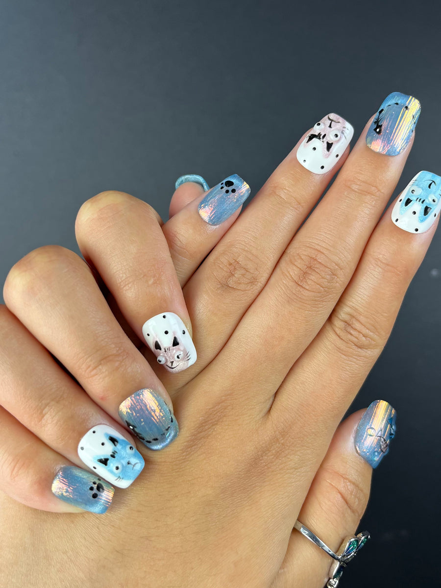 No.FP26 10pcs Cute Fish Hand Made Fingernails