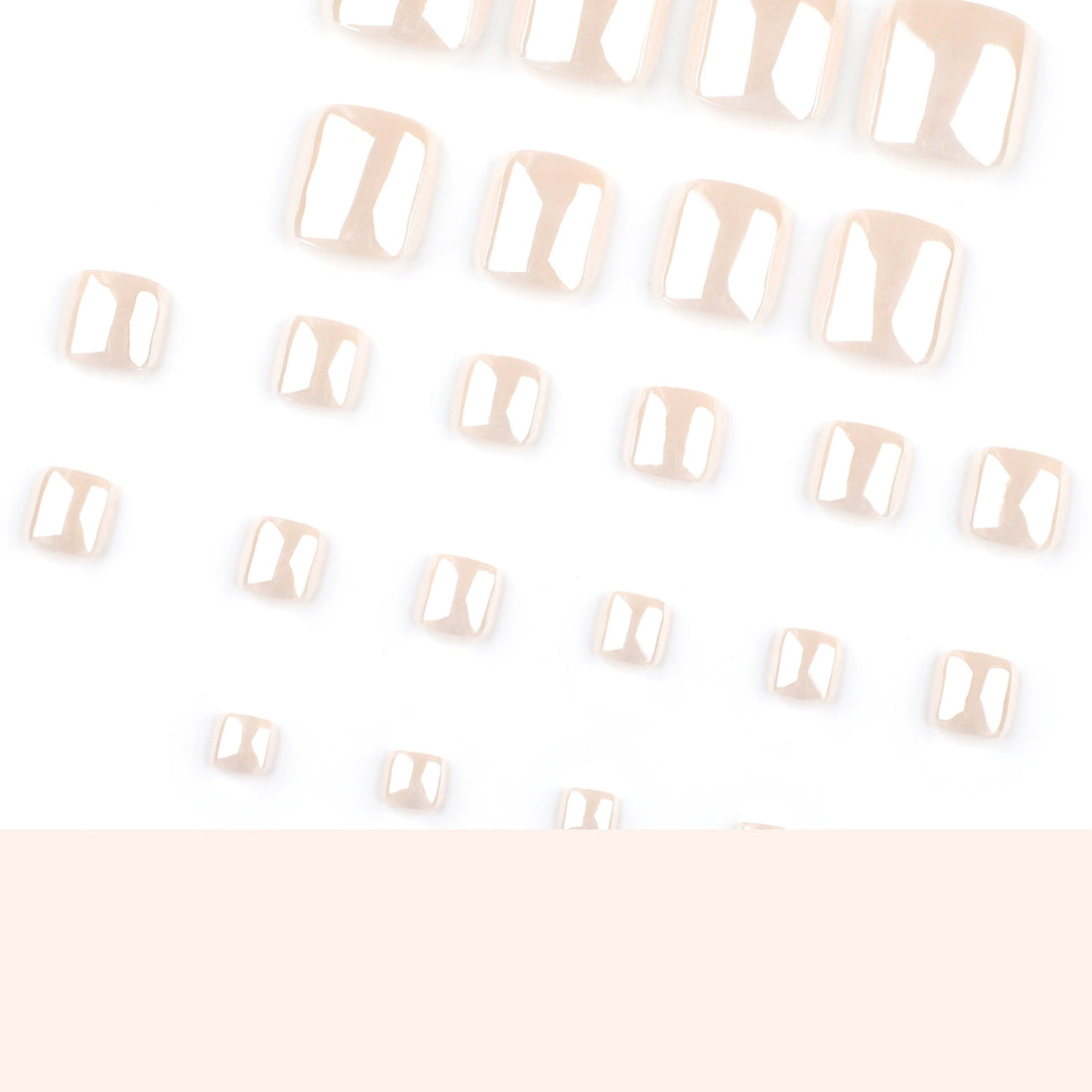 No.399 Nude Toenails Patch 24pcs/Set