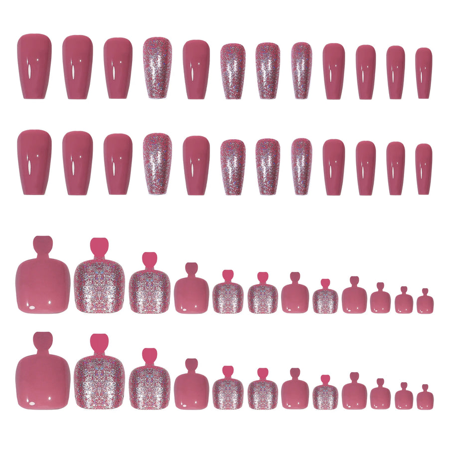 No.PSN42 Fashion Hand & Toe Pair Set-48pcs
