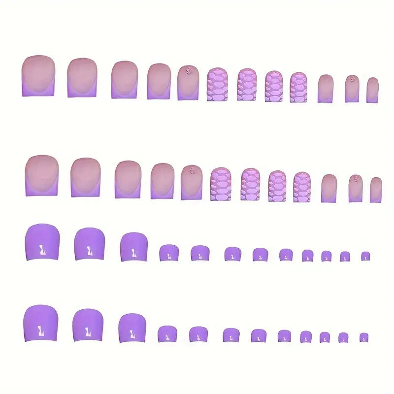No.PSN13 Purple Hand & Toe Pair Set-48pcs
