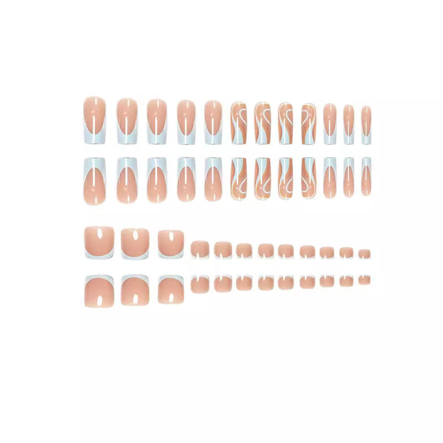 No.PSN53 Blue Hand & Toe Pair Set-48pcs