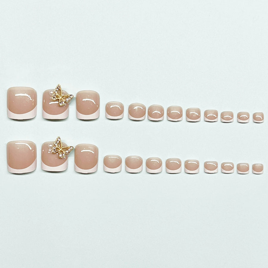 No.427 Butterfly Toenails Patch 24pcs/Set