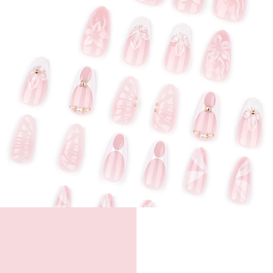 No.F418 Print Fingernails Patch 24pcs/Set