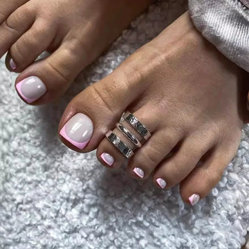 No.435 Pink Toenails Patch 24pcs/Set