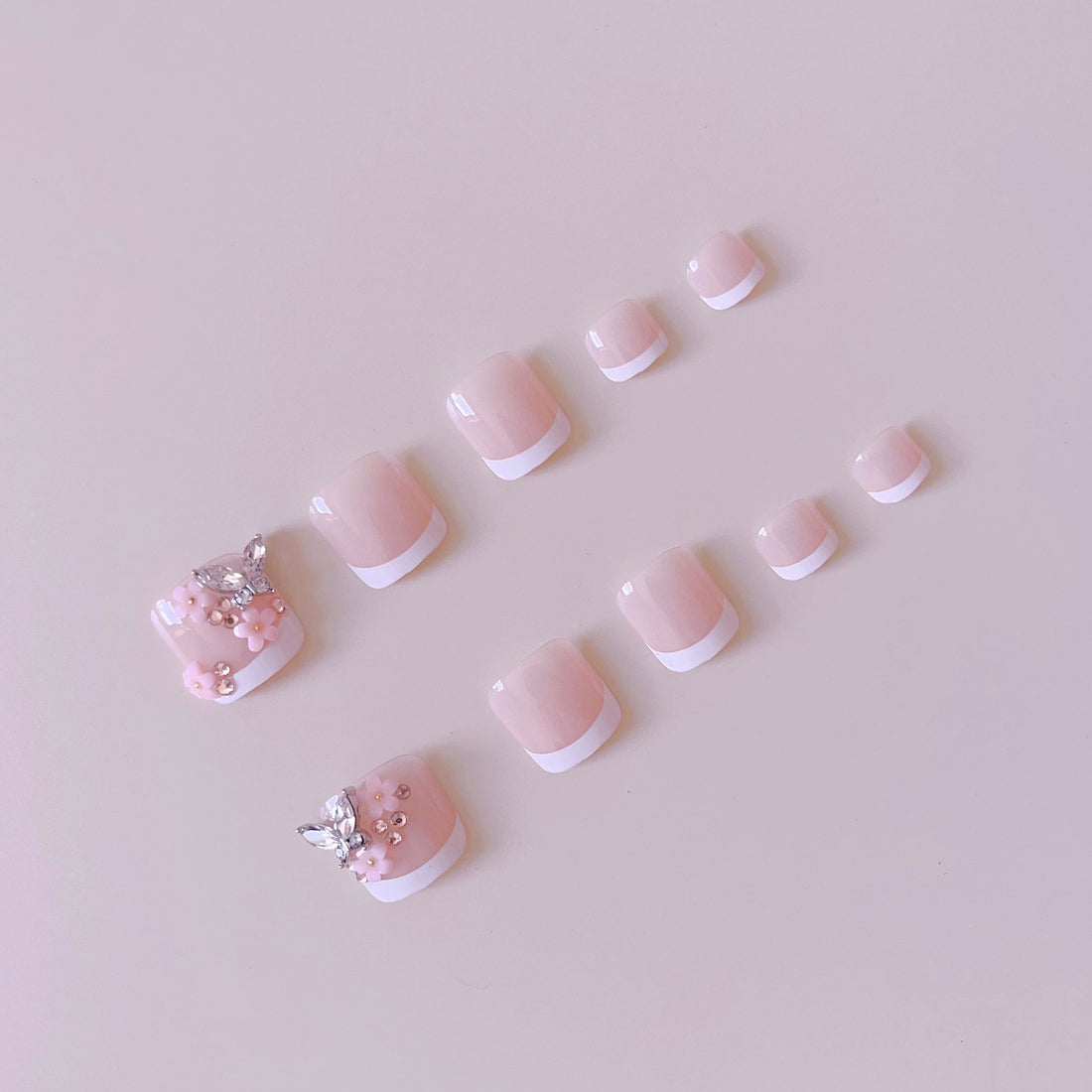 No.420 Sweet FlowersToenails Patch 24pcs/Set
