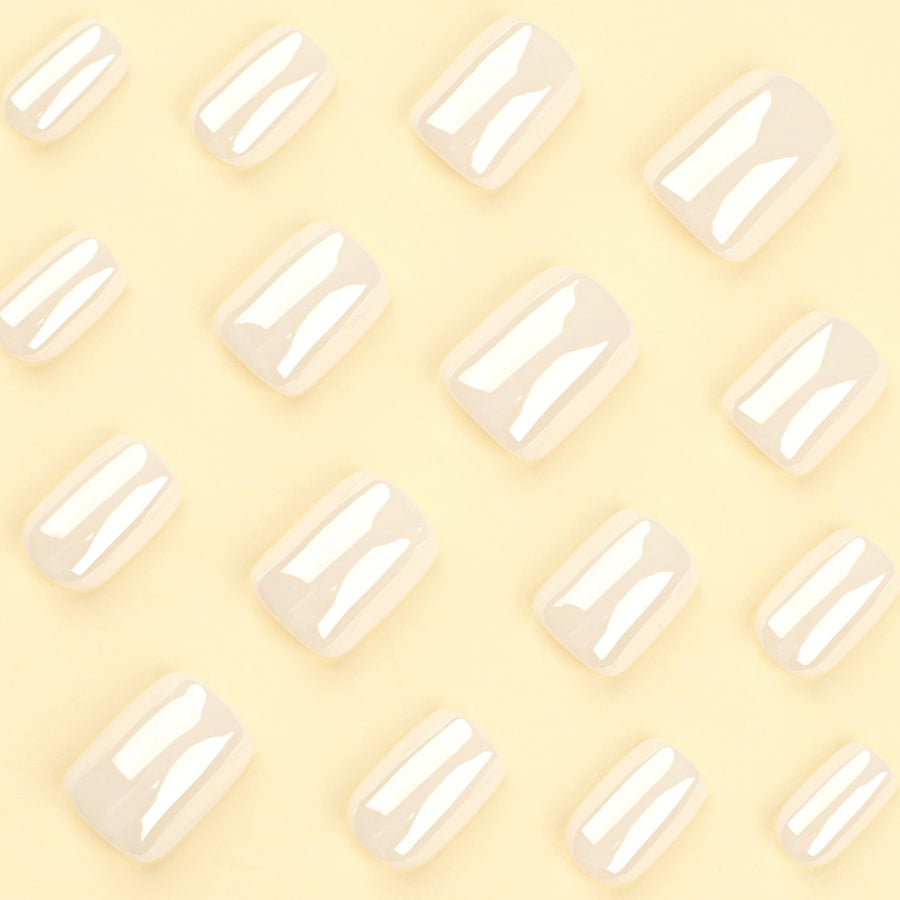 No.F318 White Fingernails Patch 24pcs/Set